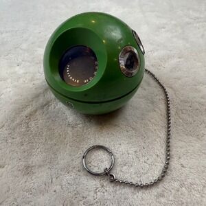 Vintage Panasonic R-70 Panapet Green Ball AM Transistor Radio w/ Chain - Works